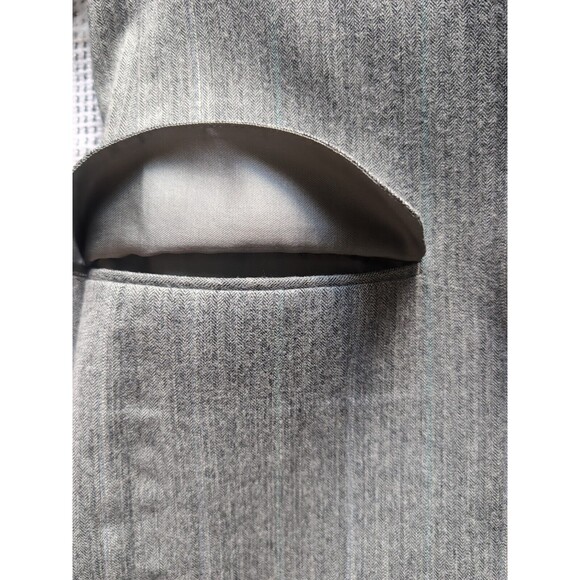 Hect's Cricketeer Mens 3 Button 2 pc Suit Gray Light Striped Pants & Jacket 46R - Picture 7 of 16